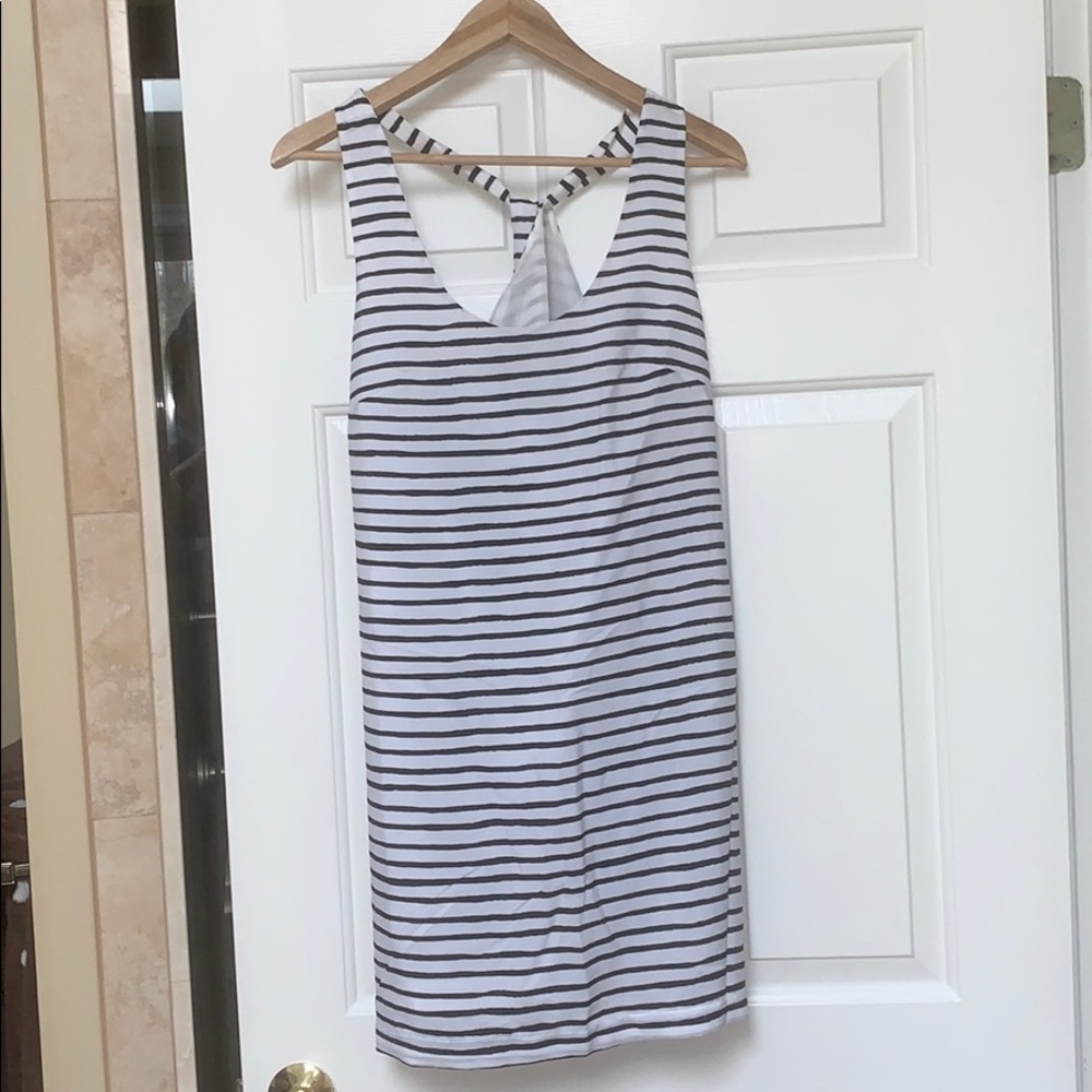 JCrew black & White stripe dress!